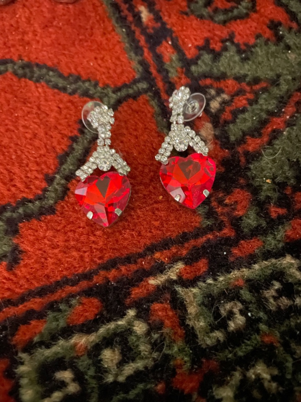 Nice pair of heart shaped earrings